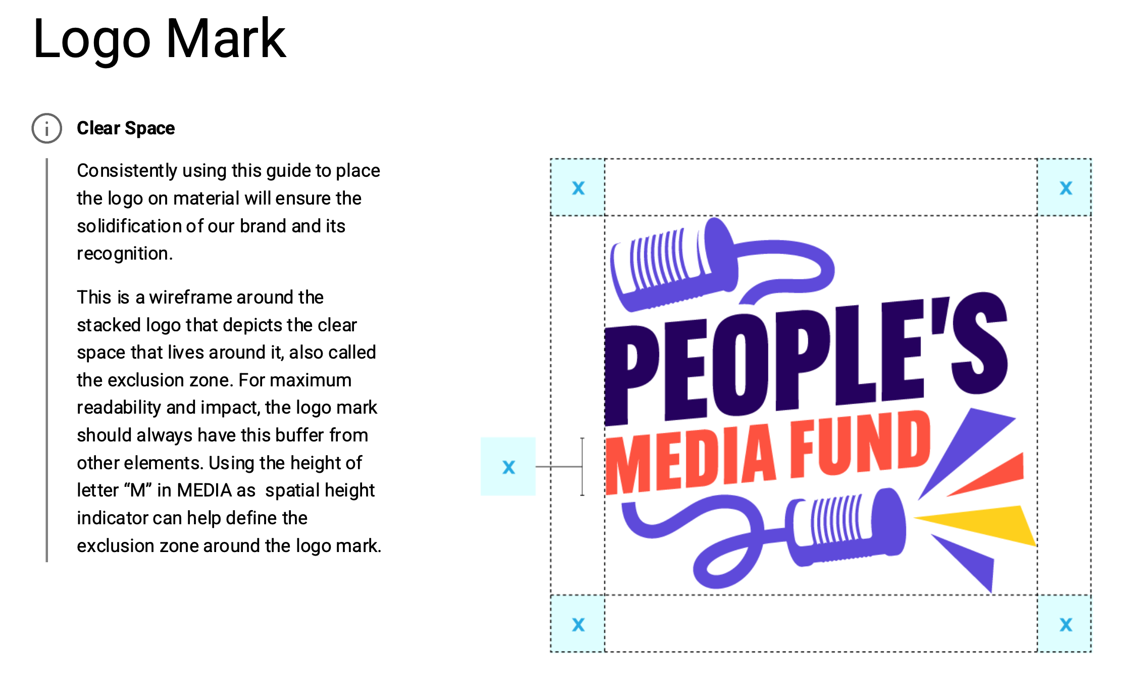 PMF logo layout description
