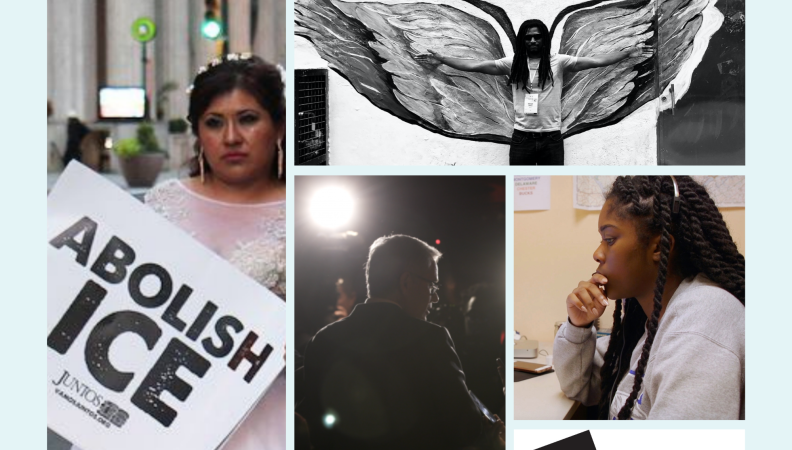 a graphic of four images from four different films